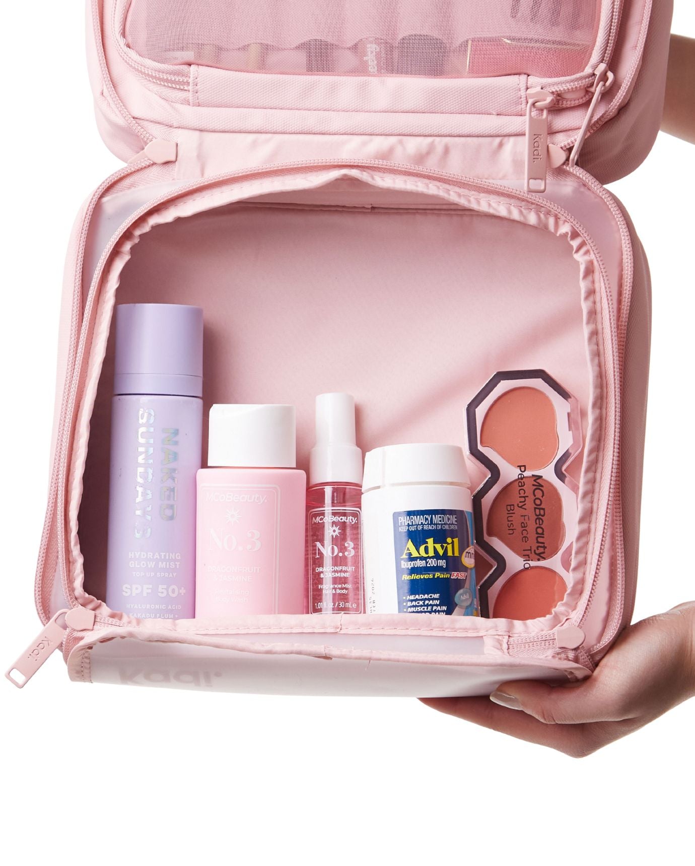 Multi-purpose Toiletry Bag in Dusty Pink