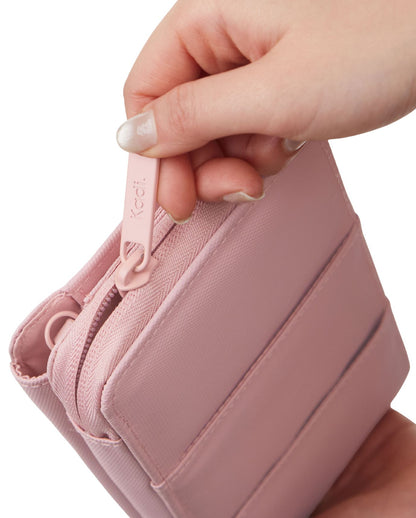 Travel Wallet in Dusty Pink