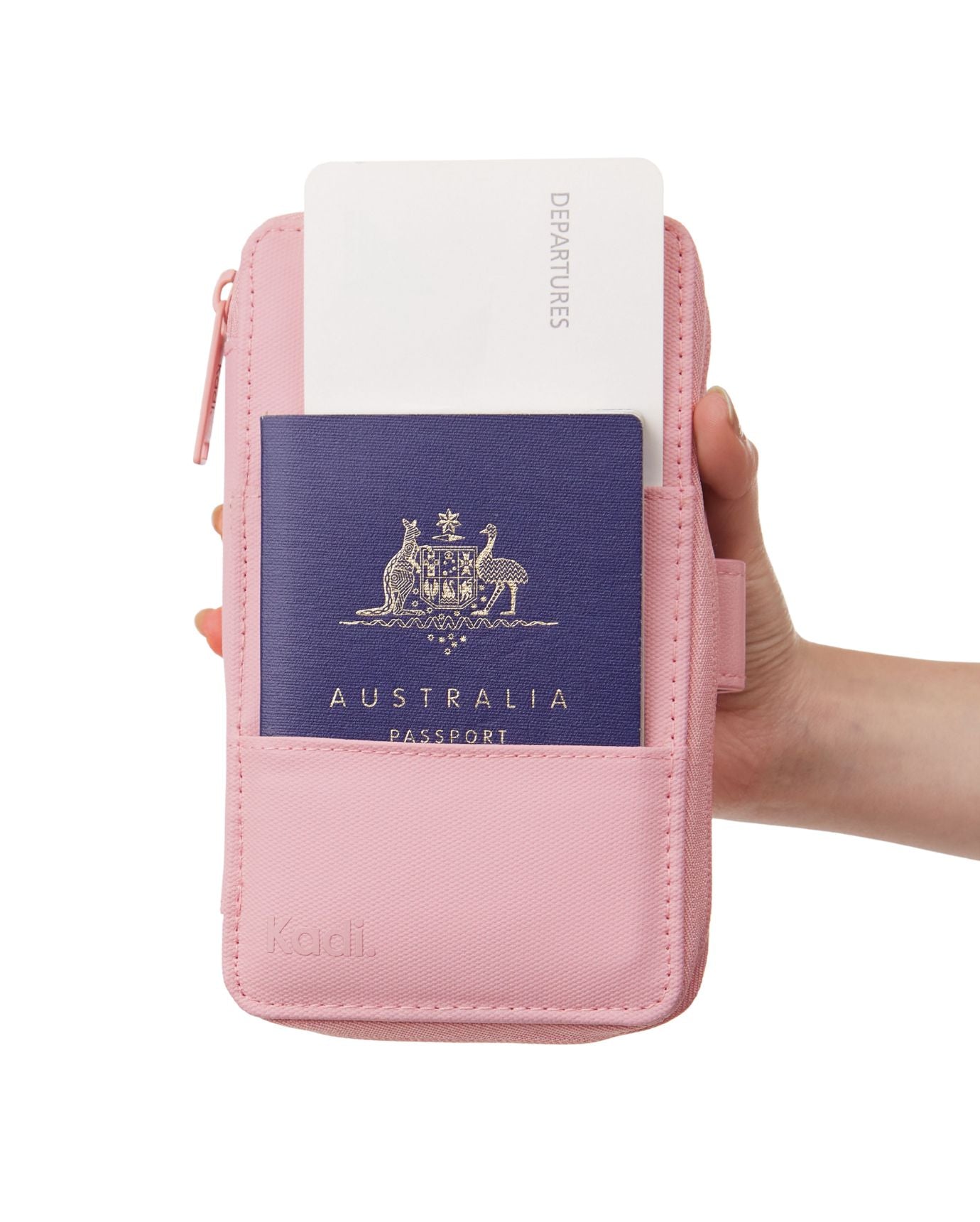 Travel Wallet in Dusty Pink