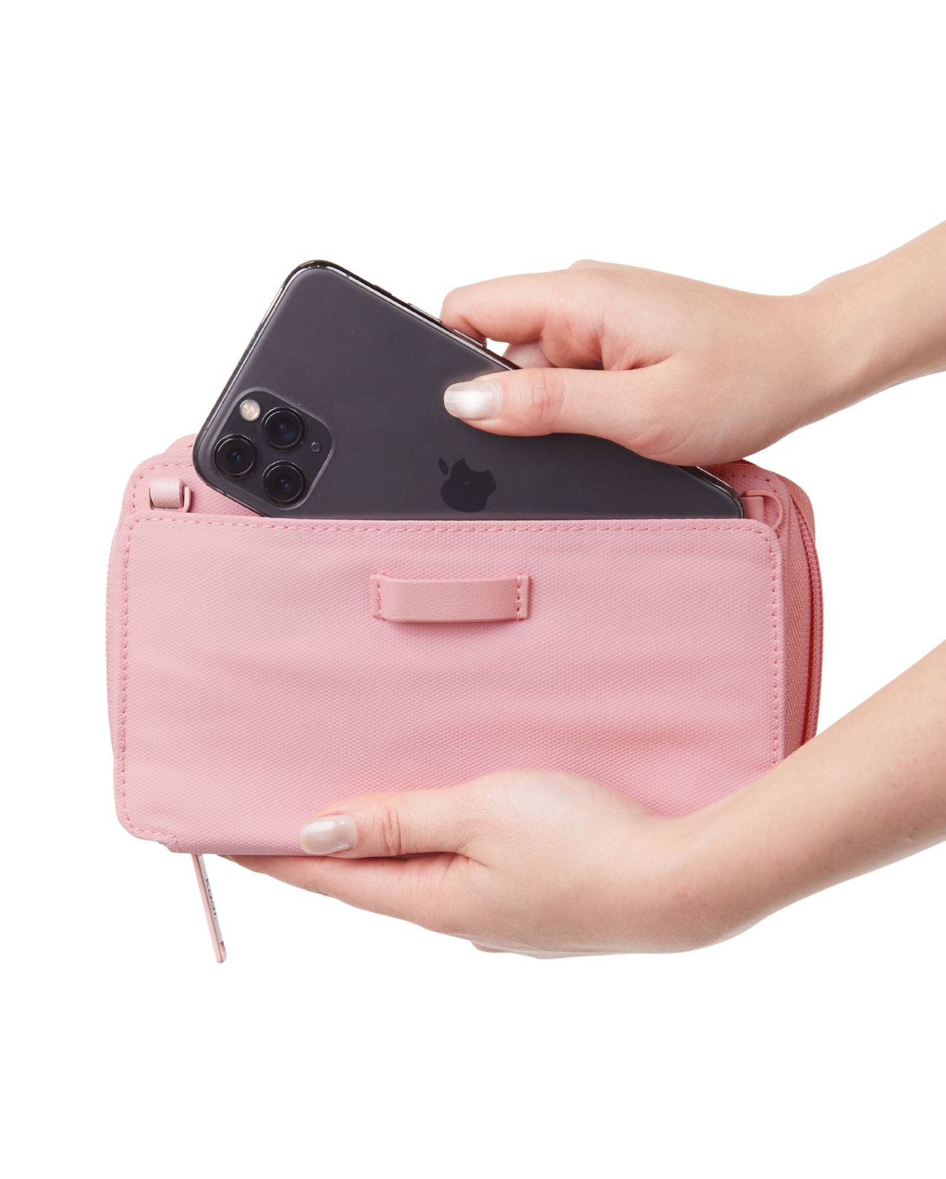 Travel Wallet in Dusty Pink