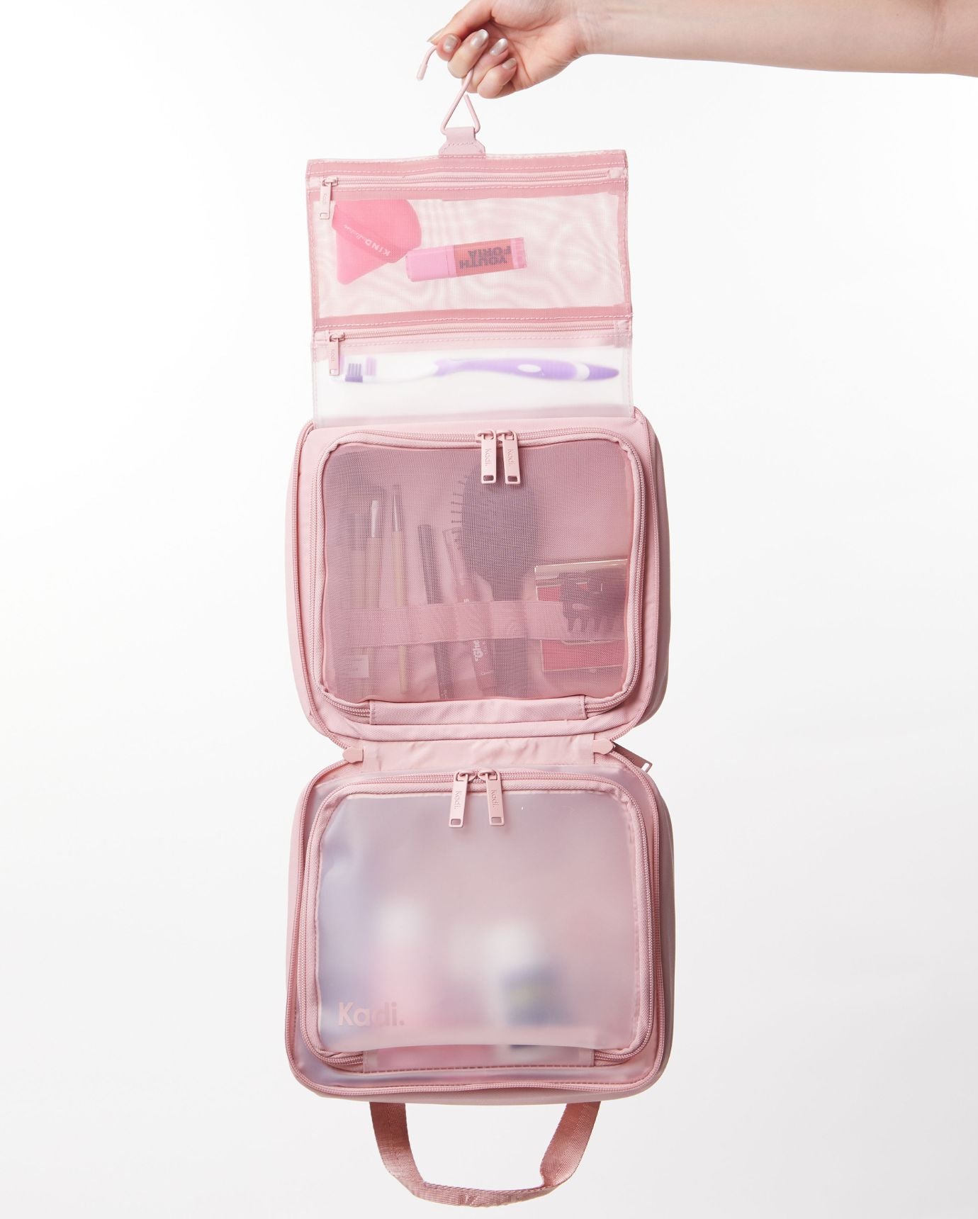 Multi-purpose Toiletry Bag in Dusty Pink