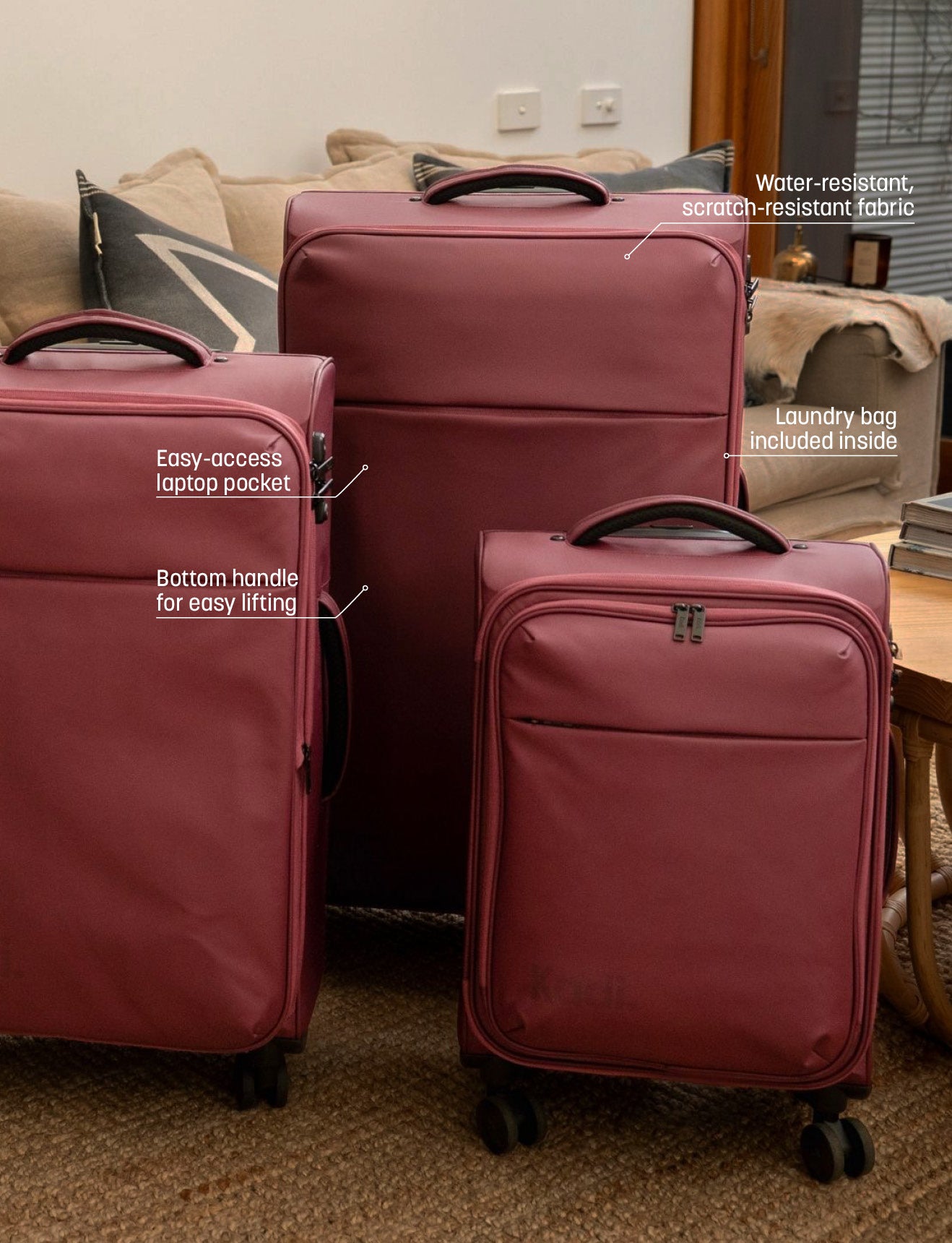 Cloud Check-In Large in Plum