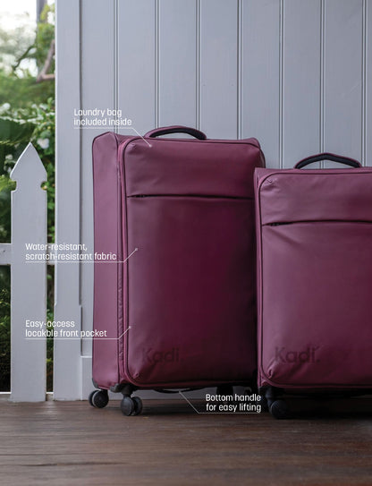 Cloud Check-In Medium in Plum