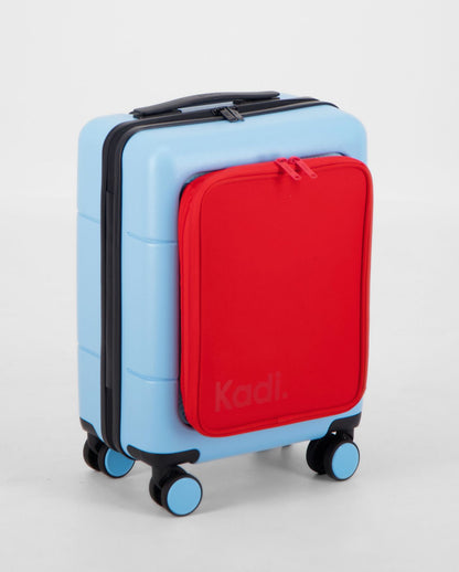 Kids Carry-On Adventure in Light Blue/Red