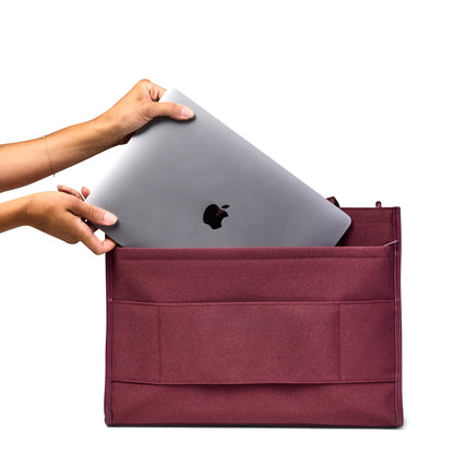 Commuter Tote in Plum