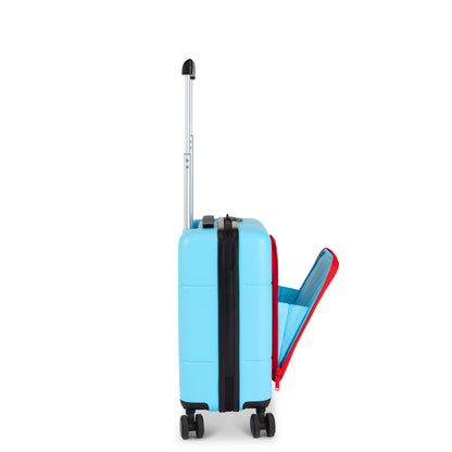 Kids Carry-On Adventure in Light Blue/Red