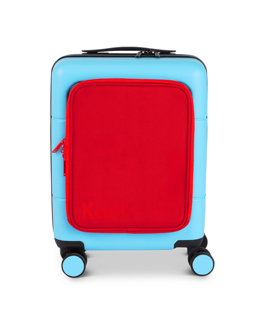 Kids Carry-On Adventure in Light Blue/Red